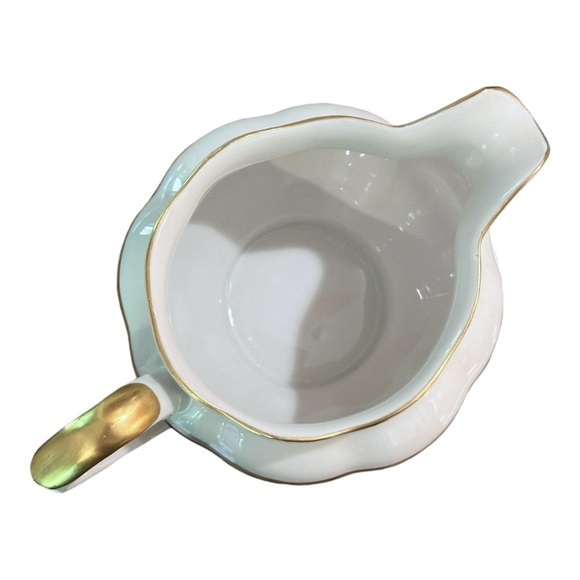 Vintage Van Cortland Favolina-Karolina Gold Filigree Band Scalloped Creamer - Picture 11 of 14